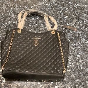 Vertigo Paris black tote. Tufted. New with tags.